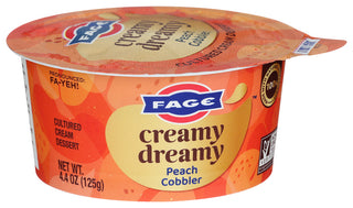 Fage Yogurt Peach Cobbler - Left - Front