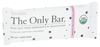 Truvani Bar Oatmeal Choc Chip - Left - Front