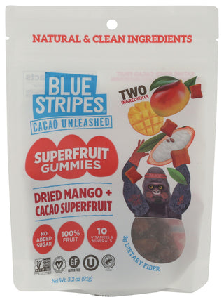 Blue Stripes Fruit Dried Mango - No Plunge - Front