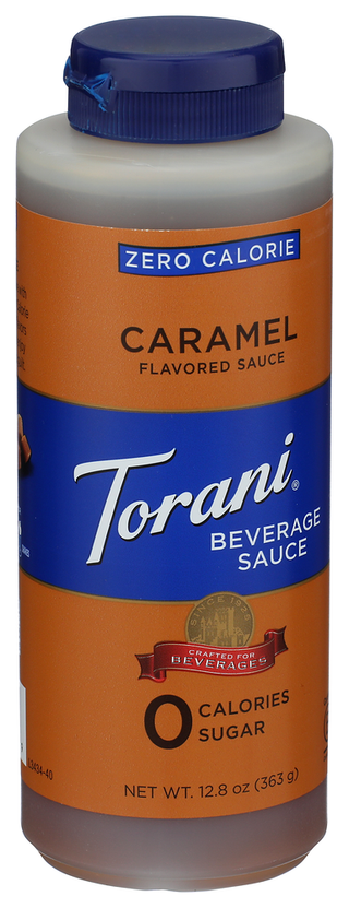 Torani Beverage Sauce 0cal Carm - Left - Front