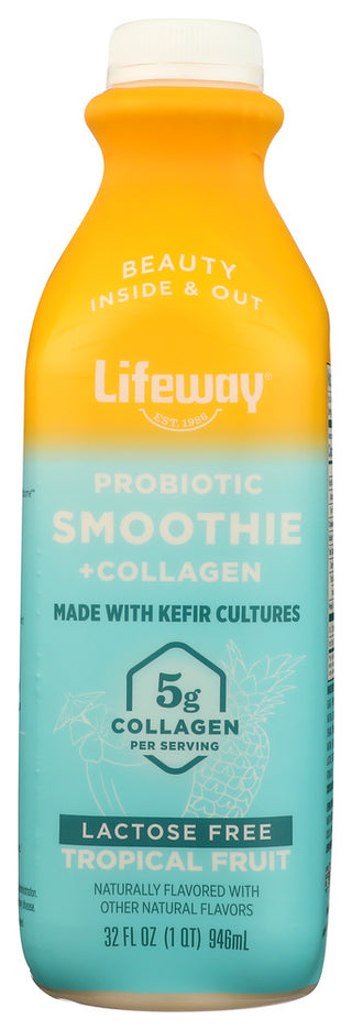 Lifeway Smoothie Tropical Fruit - No Plunge - Front