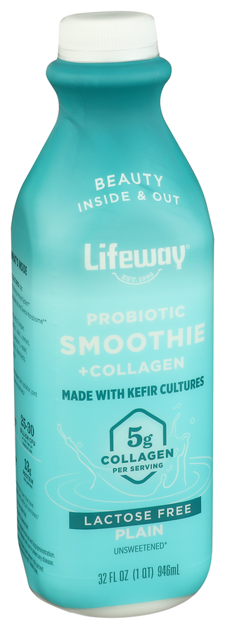 Lifeway Smoothie Plain - Left - Front