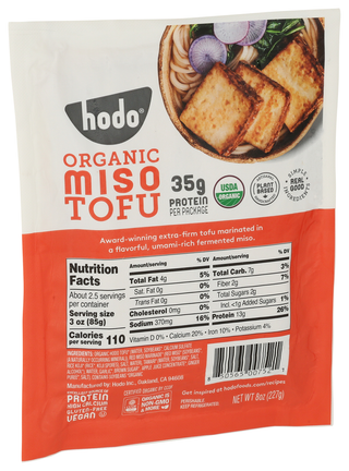 Hodo Tofu Miso - Left - Front