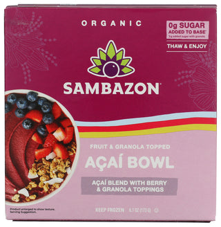 Sambazon Acai Bowl Brry Granola - No Plunge - Front
