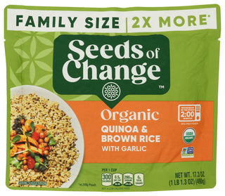 Seeds Of Change Rice Quinoa Brown W Grlc - No Plunge - Front