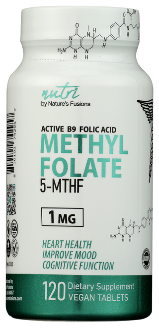 Nutri Methylfolate 5mthf 1mg - No Plunge - Front