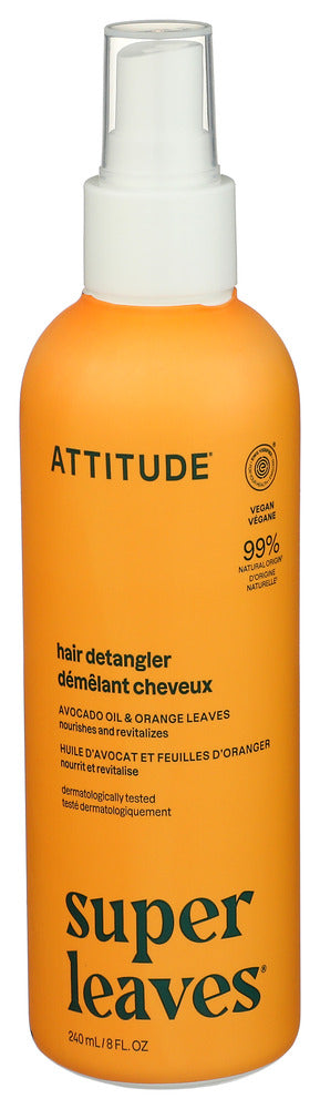 Attitude Detangler Hair Orng Lvs - Centre - Front
