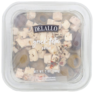 Delallo Salad Greek Feta - No Plunge - Front