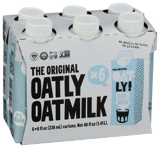 Oatly Milk Oat Original 6pk - Left - Front