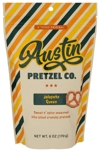 Austin Pretzel Co Pretzels Jalapeno Queso - Centre - Front