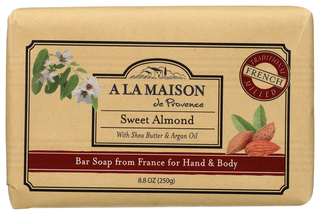 A LA MAISON DE PROVENCE SOAP BAR, SWEET ALMOND, 8.8 OZ. - No Plunge - Front