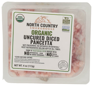 North Country Smokehouse Pancetta Diced Uncured - Centre - Front