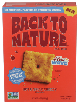 Back To Nature Cracker Cheezy Ht & Spcy - Centre - Front