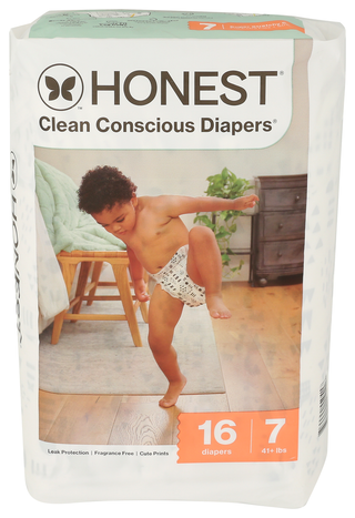 The Honest Company Diapers Sz 7 Pttrn Play - Centre - Front
