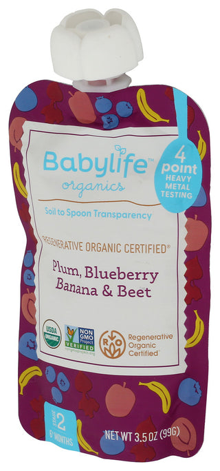 Babylife Pouch Plm Blbry Ban Beet - Right - Front