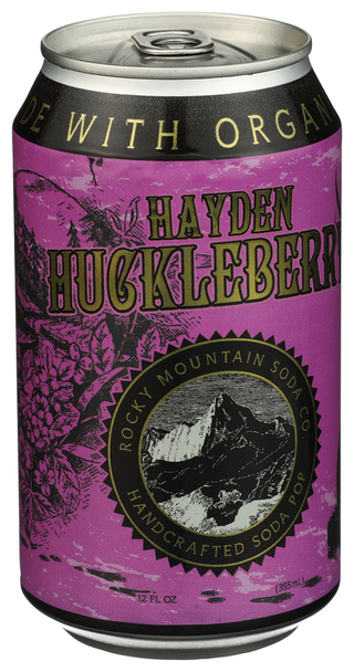 Rocky Mountain Soda Soda Huckleberry - Left - Front
