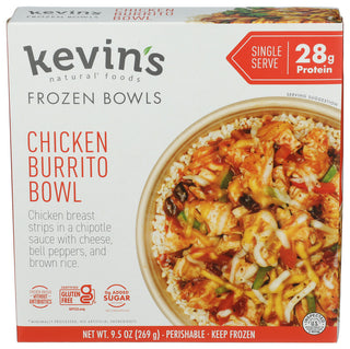 Kevins Natural Foods Bowl Chicken Burrito - Centre - Front