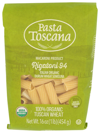 Pasta Toscana Pasta Rigatoni Organic - Centre - Front