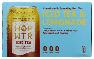 Hop Wtr Tea Iced Tea & Lemnd 6pk - No Plunge - Front