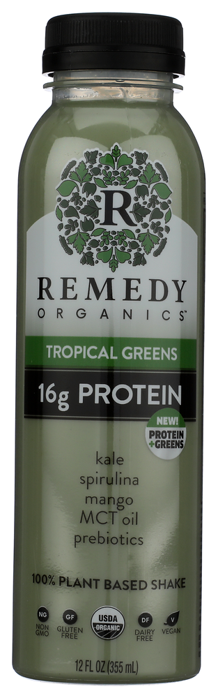 Remedy Organics Beverage Tropical Green - No Plunge - Front