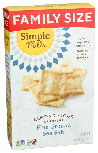 Simple Mills Crackers Almond Flour Ss - Left - Front