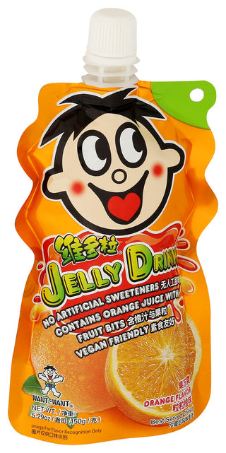 Want-want Drinks Jelly Ww Orange - Left - Front