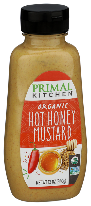 Primal Kitchen Mustard Hot Honey Org - Left - Front