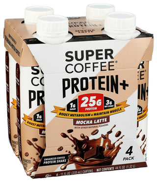 Super Coffee Prtn Rtd Mocha Latte 4pk - Left - Front