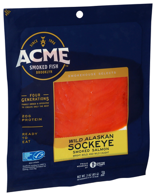 Acme Salmon Smkd Wld Alsk Sck - Left - Front
