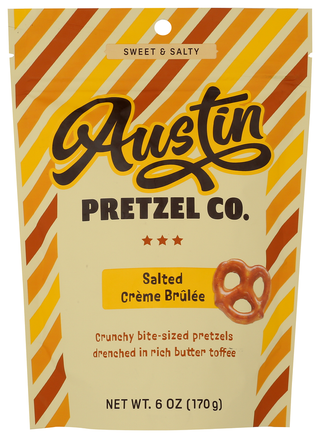 Austin Pretzel Co Pretzels Slt Crme Brulee - No Plunge - Front