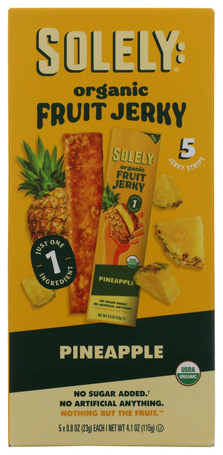 Solely Fruit Jerky Pineaple 5pc - No Plunge - Front