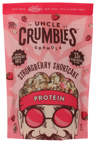 Uncle Crumbles Granola Prtn Strawbrr Sc - No Plunge - Front