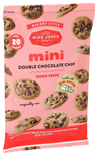 Miss Jones Baking Co Dough Bkry Mini Choc Chp - Left - Front