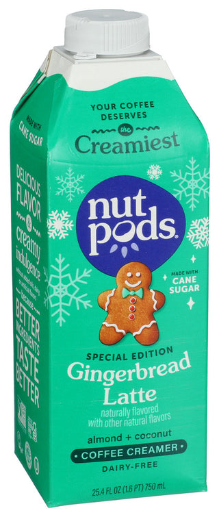 Nutpods Creamer Gngrbrd Cane Sgr - Left - Front