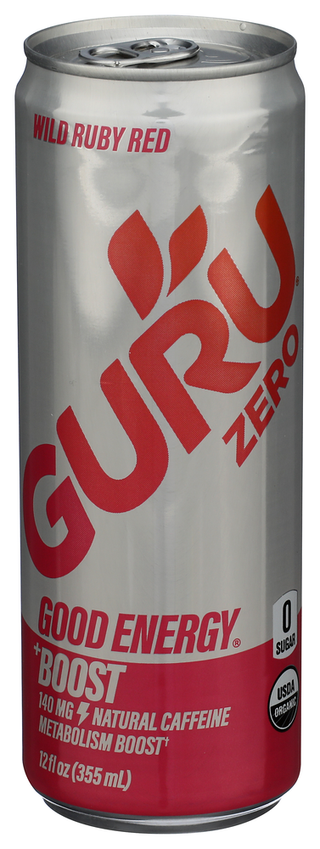 Guru Bev Enrg Zero Wld Rub Rd - Centre - Front