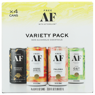 Free Af Na Mocktail Variety 4pk - No Plunge - Front