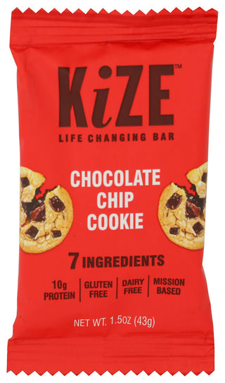 Kize Bar Choc Chip Cookie - Centre - Front