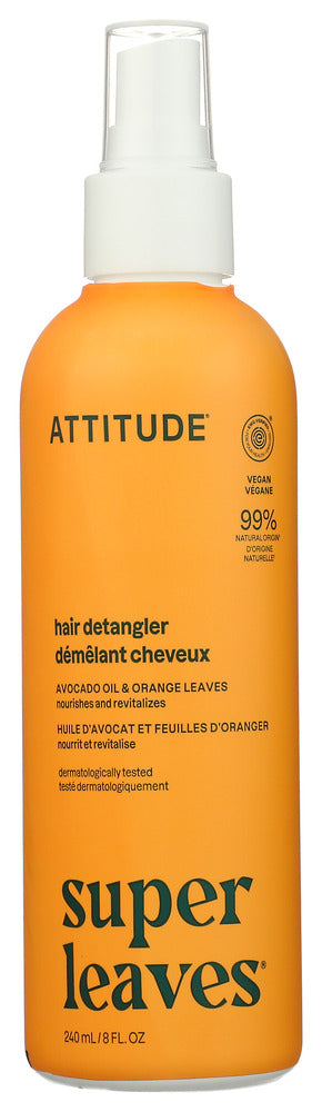 Attitude Detangler Hair Orng Lvs - No Plunge - Front