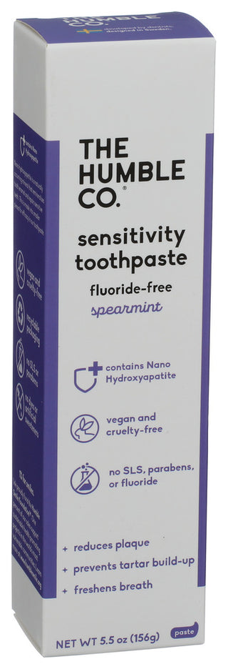 The Humble Co Toothpaste Spearmnt Snst - Left - Front
