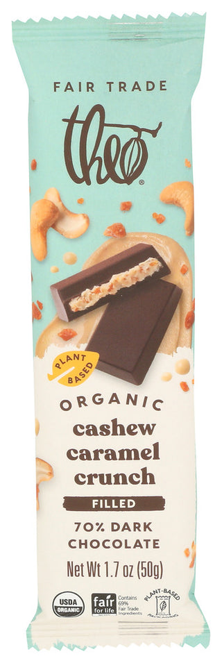 Theo Chocolate Bar Choc Dk Cshw Crml Cr - Centre - Front