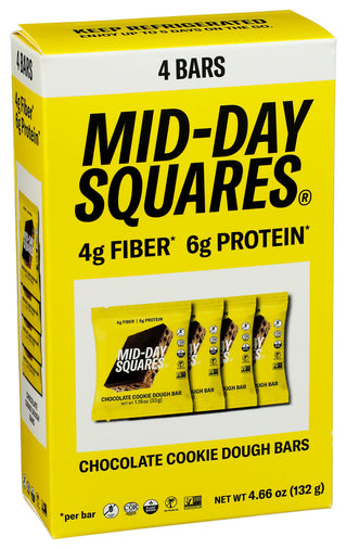 Mid Day Squares Bar Cookie Dough 4pk - Left - Front