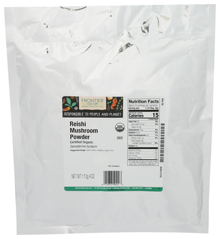 Frontier Bulk Mshroom Pwdr Reishi Org - Centre - Front
