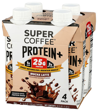 Super Coffee Prtn Rtd Mocha Latte 4pk - Right - Front