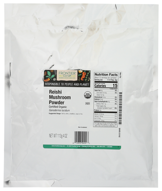 Frontier Bulk Mshroom Pwdr Reishi Org - No Plunge - Front