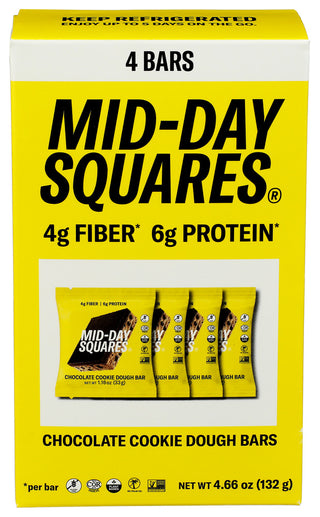 Mid Day Squares Bar Cookie Dough 4pk - Centre - Front