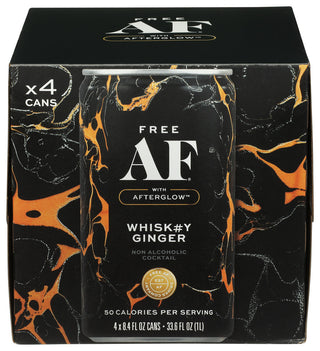 Free Af Na Mocktl Whksy Ging 4pk - Centre - Front