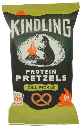 Kindling Snacks Pretzels Prtn Dill Pckle - Centre - Front