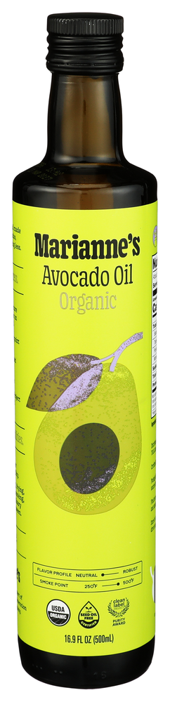 Mariannes Harvest Oil Avocado Org - Centre - Front