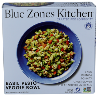 Blue Zones Kitchen Bowl Veggie Basil Pesto - Centre - Front