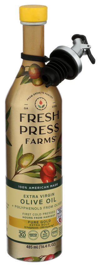 Fresh Press Farms Olive Oil Ev Hgh Plyphnl - Left - Front